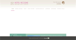 Desktop Screenshot of hotelriccione.it