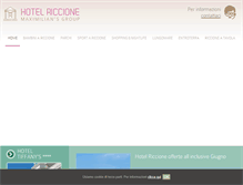 Tablet Screenshot of hotelriccione.it